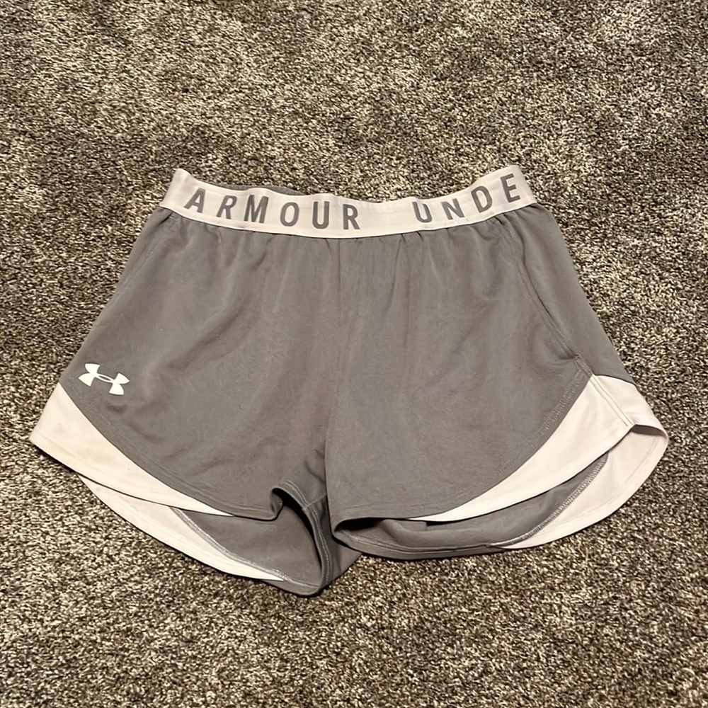 True Gray Heather Under Armour Women’s Play Up Shorts